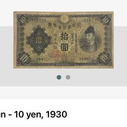 Japan - 10 Yen 1930