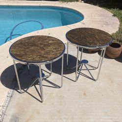 Rustic 90s End Tables 