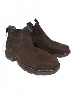 Georgia Boot Carbo-Tec LT Mens 11 M Dark Tan Alloy Toe Chelsea Boots GB00701