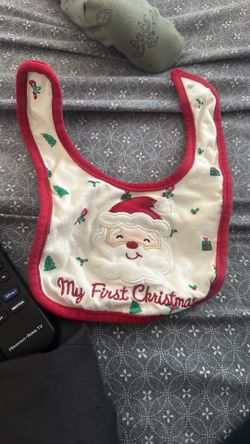 My First Christmas Baby Bib