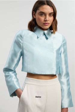 KarenMillen Forever Satin Twill Tailored Jacket (UK10/Small)