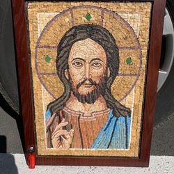 New Made With Olive Tree In Jordan And Made With Mosaic Perfect To Hang On Walls Made With Small Rocks By hand In Rocks Collected From The Holy Land