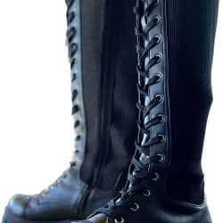 Runway Boots , Designer High Snow Size 7