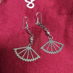 2 Pairs Cute Dangle Earrings Silver Brand New $9