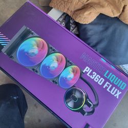 Cooler Master MasterLiquid PL360 FLUX Close-Loop AIO CPU Liquid Cooler, Gen2 ARGB Dual Loop Pump, 360mm Radiator, 120 PWM Fans, AM5/AM4 LGA1700/1200