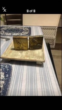 Praying hand book ends brass