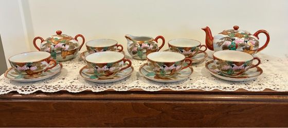 Antique Japanese Tea Set