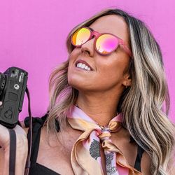 Goodr Influencers Pay Double Pink Gold Polarized Sunglasses 🕶️ 