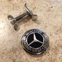 Metal Mercedes Benz Hood Emblem Black Star Delete