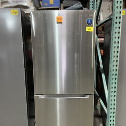 Midea 18.7 cu. ft. Garage Ready Bottom-Freezer Refrigerator (Stainless Steel)