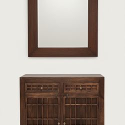 Storage Cabinet With Mirror