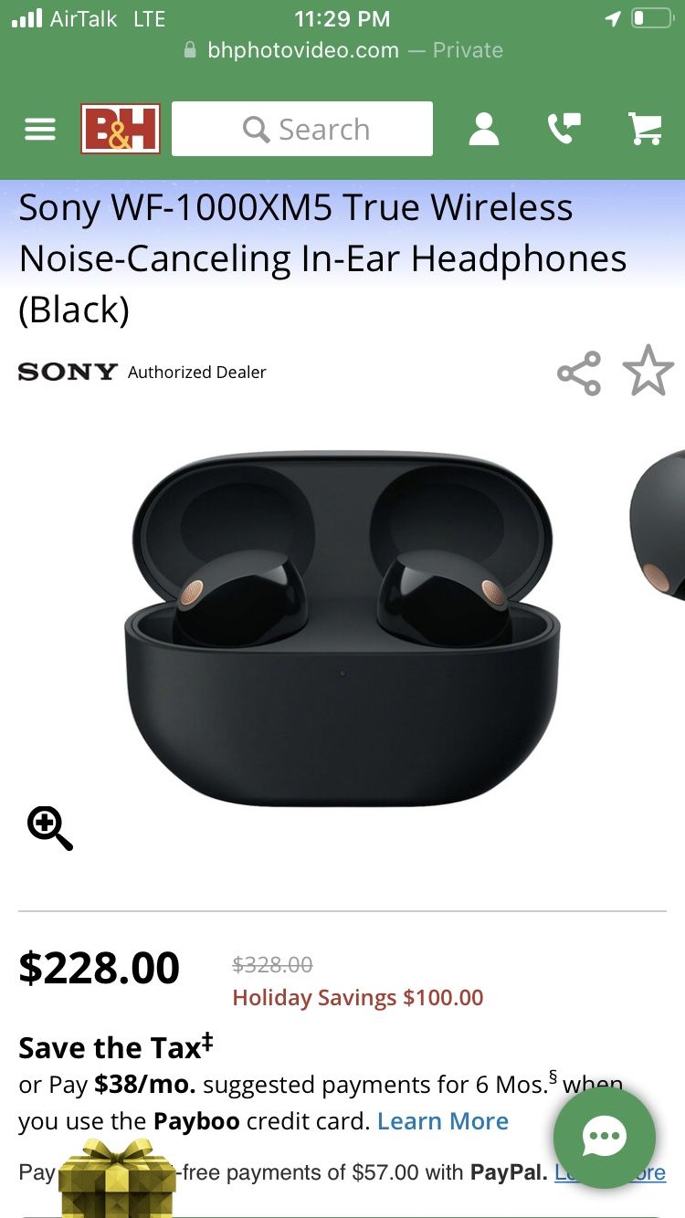 Sony 1000X Series Earbuds