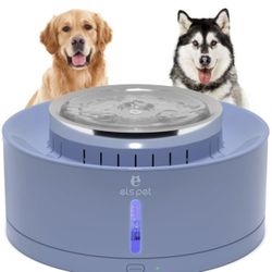 ELS PET 270oz/8L Dog Water Fountain: Large Pet Water Fountain Ultra Quiet BPA-Free Automatic Cat Water Dispenser Dog Water Bowl, Smart Pump & Triple F