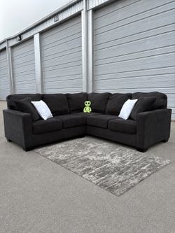 Modern Black Sectional Couch