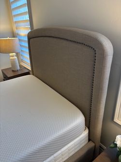Queen headboard and frame
