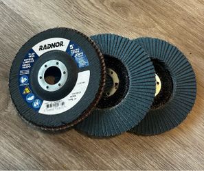 Radnor 5" Flap Discs – Set of 3