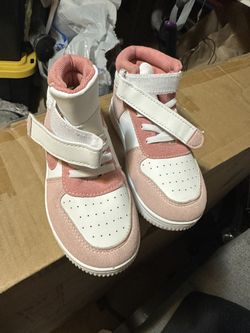 Pink High Top Shoes Size 10 Girls