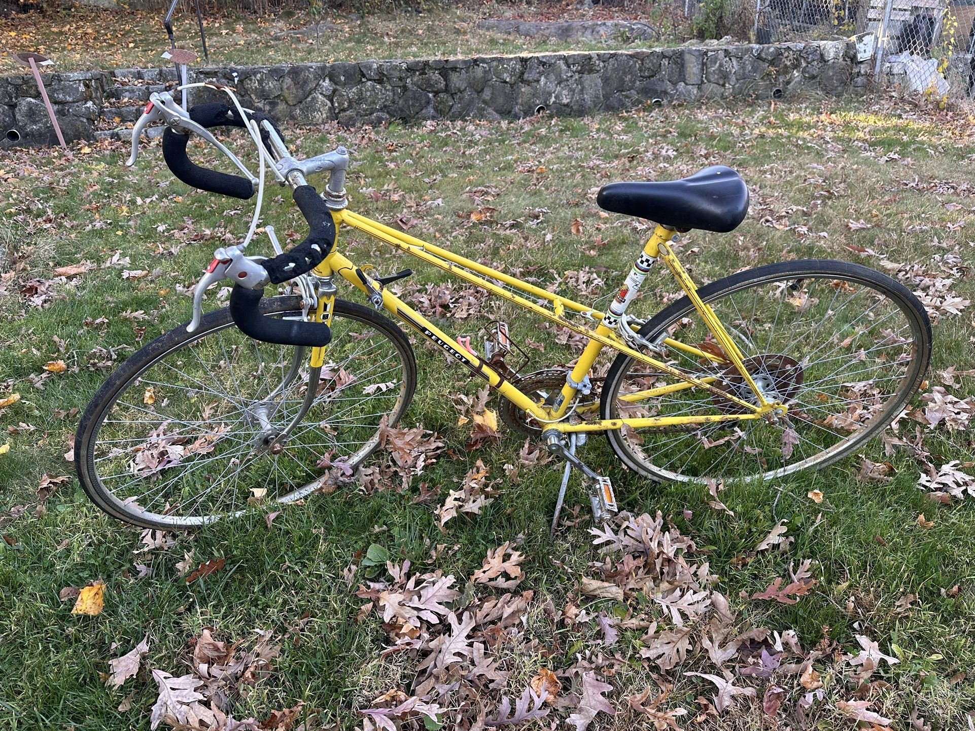 Vintage Peugeot Bike With mafac racer Braking System