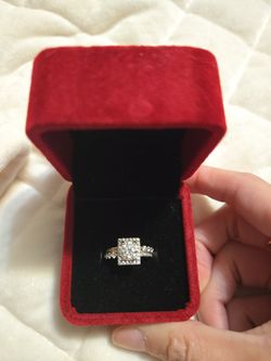 Moissanite Ring 1ct with GRA cert