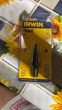 Irwin unibit “1/4-3/4”