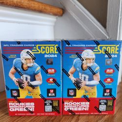 2 Blaster Boxes 2024 PANINI SCORE FOOTBALL Trading Cards. Sealed .