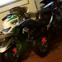 3 Mini Gas Motorcycles 