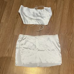 Satin Skirt Set 