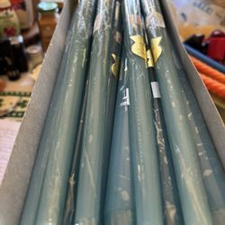 11-3/4” Ice Blue Taper Candles