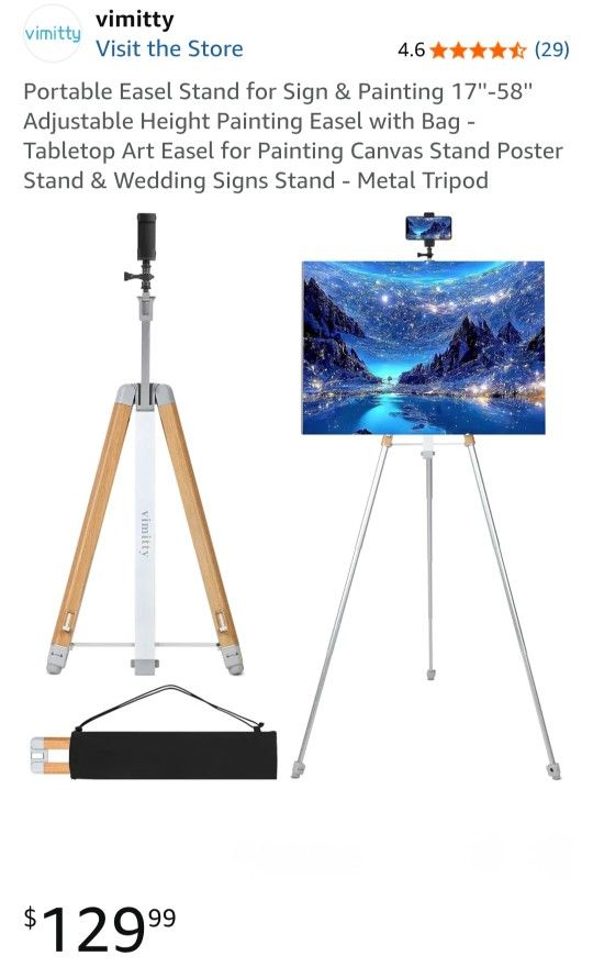 NEW VIMITTY PORTABLE EASEL STAND