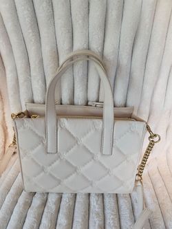Used Vincent Camuto Beige Leather Purse