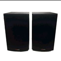 Polk Audio T15 Home Theater Bookshelf Speakers Black Pair Tested Sounds Great