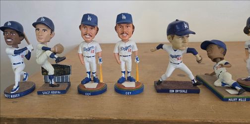 Unboxed Dodger bobbleheads (retro/oldschool players)
