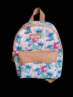 Disney  Stitch Faux Leather Mini Backpack