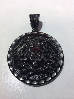 Stone VERSACE Medusa Pendent Necklace Charm