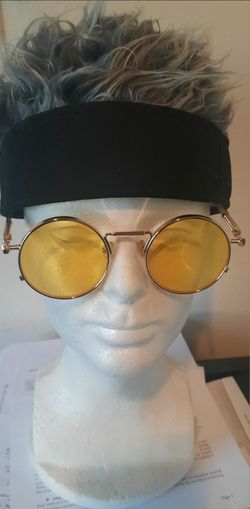 Yellow John Lennon Vintage Round Sunglasses