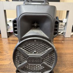 🔥 Portable X-Bass Party Speaker w/ Wheels – Great for Bonfires, Camping & Events 🔊