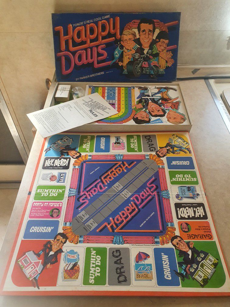 Happy Days board game. 1976. Complete