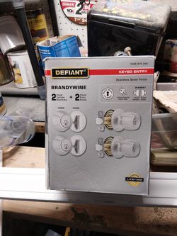 Exterior key lock and dead bolt