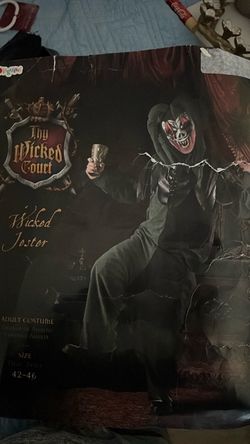 Disguise Wicked Jester Adult Halloween Costume