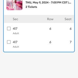 Nicki Minaj Concert Tickets For Sale x 2