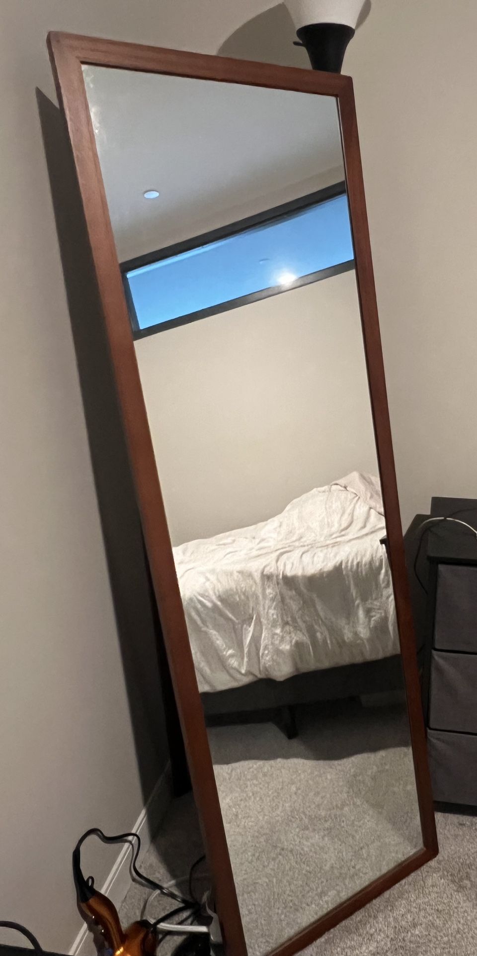 Long mirror. Brown color. Great condition. Selfie mirror