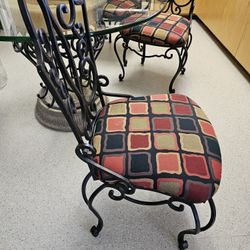Thick Glass Table Custom Cushion Seats