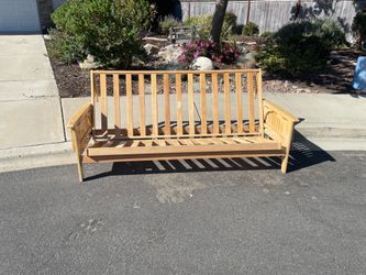Futon wood nice frame - free
