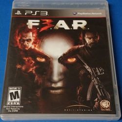 FEAR 3 PS3 Game PlayStation 3 First Encounter Assault Recon CLEAN Disc!