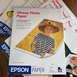 8 1/2 X 11 Glossy Photo Paper By Epson Packs Of 20