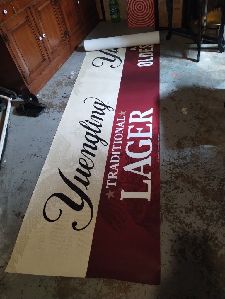 New Roll Of Yuengling Lager Banner/Signs