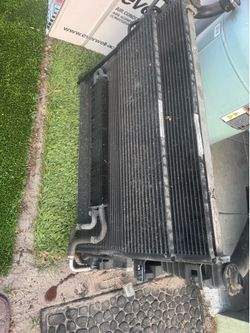 Radiator, condenser, transmission oil cooler