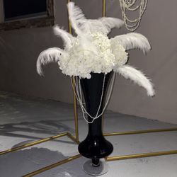 White Artificial Flower Centerpiece 