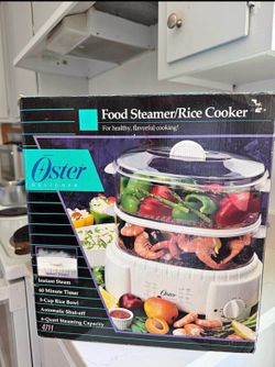 NEW Oster Food Steamer & Rice Cooker 6-Quart | 5-Cup Rice Bowl | Model 4711
