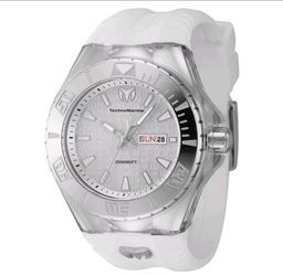 Technomarine Cruise Monogram white Strap Dial Men's Watch TM-122008